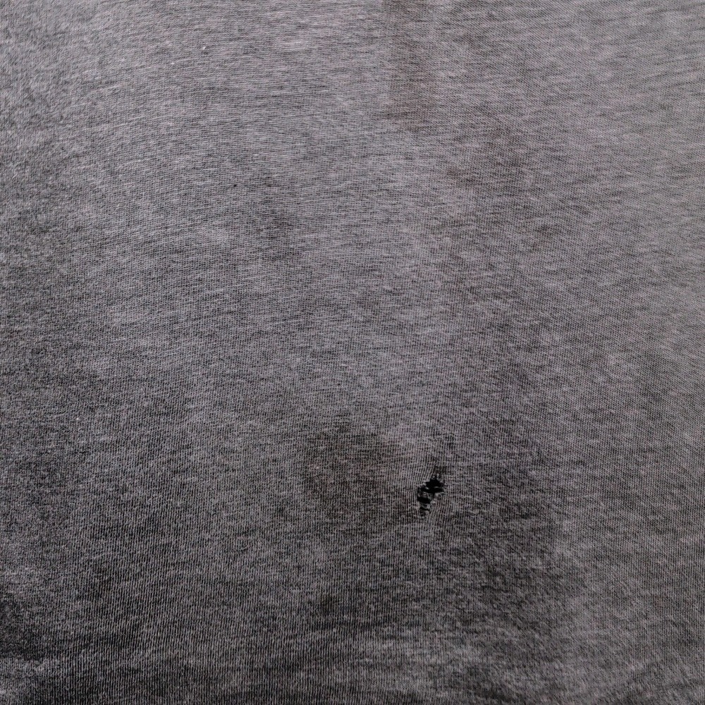 American Eagle Y2K Racerback Tank Top Womens Medium Gray Cotton Modal Ruched - Picture 12 of 12